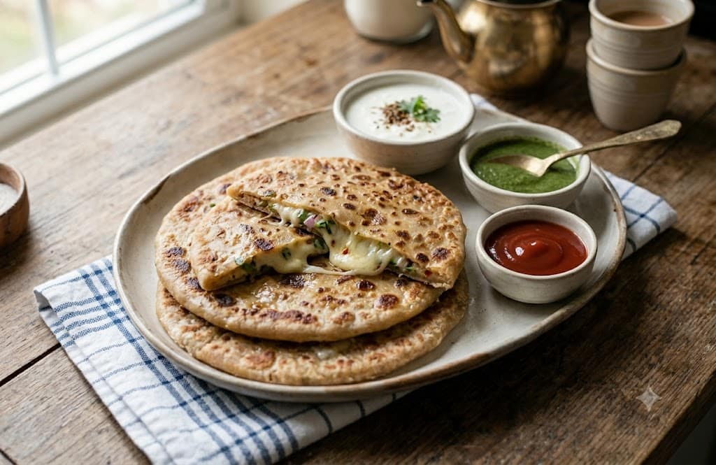 10-Minute Cheese-paratha-recipe A Delicious and Crispy Breakfast Delight