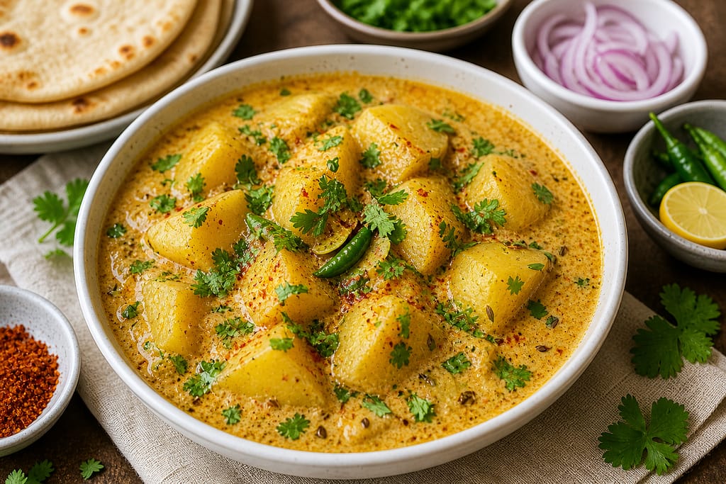 How to Make Dahi Aloo Recipe