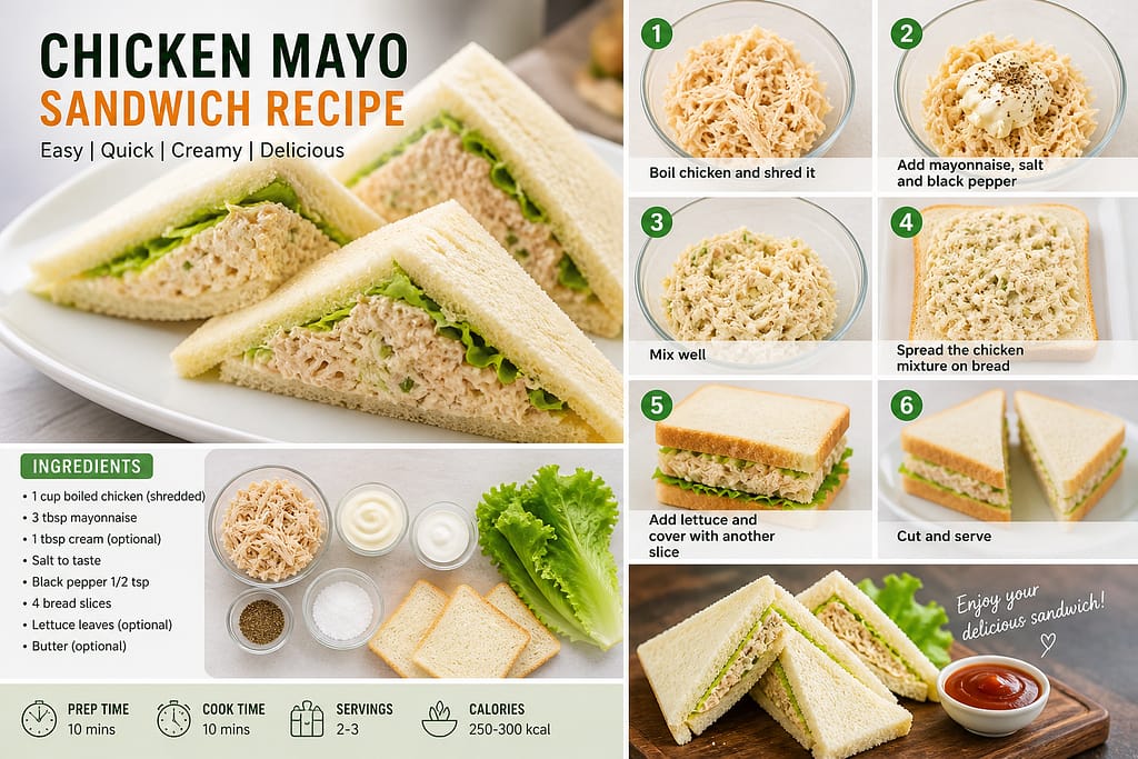 Easy Chicken Mayo Sandwich