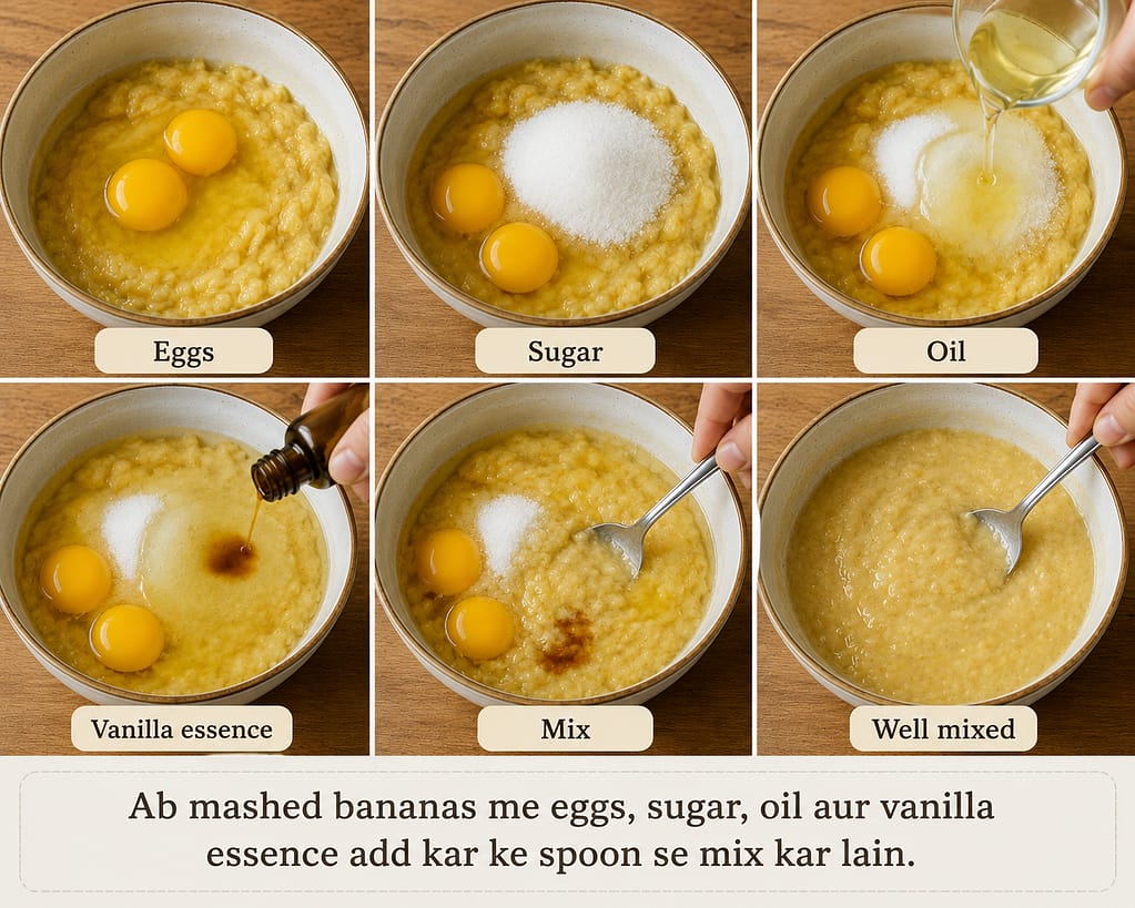 easy banana bread recipe without Mixer