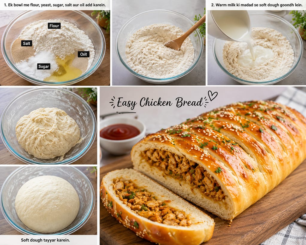 Easy Chicken Bread Recipe at Home