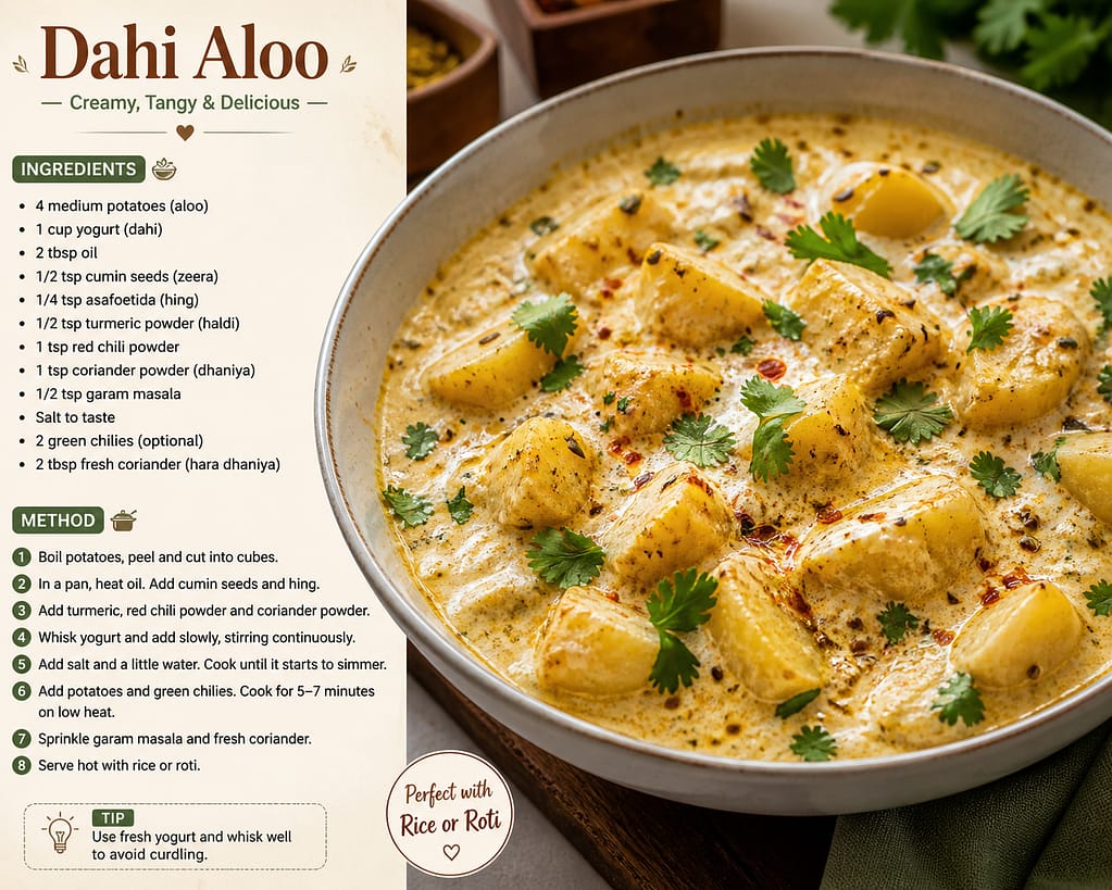 How to Make Dahi Aloo Recipe 