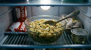 "Dhaba style crispy aloo paratha bowl mein masaledar aaloo ki stuffing ke saath."