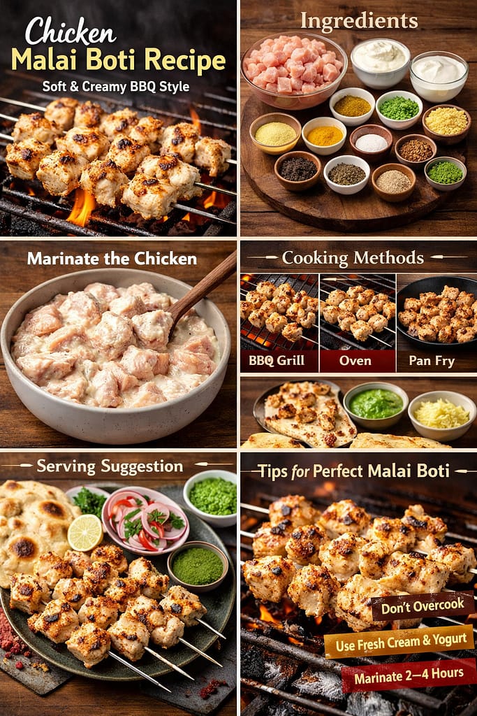 Chicken malai boti